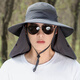 MDUG Sun Hut Herren Sommer Sonnenschutz Gesichtsmaske Fischermütze Outdoor gefärbt atmungsaktiv cool