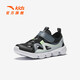 ANTA Children's Sandals Men's Big Children's Shoes 2025 Summer New Product Baotou Lightweight Outdoor Soft Elastic Beach Shoes Black/Anthracite Gray-3 33