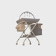 Merchants Domainless Diaper Table Baby Care Table Baby Diaper Change Table Newborn Baby Baby Bath Massage Touch Table Foldable Multifunctional Gray Plus Mobile Lifting Model + Storage Rack + Drying Clothes