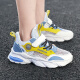 Los nuevos zapatos deportivos de cuero para niños de la primavera y el verano de Xuantushi Boys de verano son de malla transpirable Media pequeña y grandes zapatos para niños, zapatos de niños 'Shoes' Boys 'Shoes 878 Milan Amarillo Single 30 30
