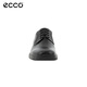 ECCO Men's Shoes Business Casual Leather Shoes Cowhide Comfortable and Breathable Flat Toe Lace Up 500164 01001 Black 43