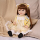 Doris 55cm Rebirth Simulación Batimiento de muñecas Princesa Regalo Regalo Vestido de juguete Regalo de cumpleaños para bebé