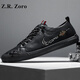 Z.R.Zoro Zapatos de hombres de alta gama de alta gama verano 2025 Nuevos zapatos casuales de la estación europea zapatos blancos de alta gama zapatos para hombres hombres blancos 40 zapatos de cuero talla