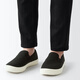 
MUJI (MUJI) is universal for men and women, not easy to get wet, lazy sneakers, small white shoes, canvas shoes, men's shoes, women's shoes, black 255mm / 41 size (size is larger and one size smaller)
