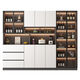 Споведная шкафа Clcey Integrated Wall Wall Suld Sainet Santending Modern Simple Home Home Home Living Custom Стиль хранения стиль 12240*40*220 Установка домашнего пакета