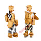 Armor de cartón de cartón portátil para niños Armadura de cartón ambientalmente amigable con el medio ambiente Graffiti Robot Robot Armor de cartón estilo niño
