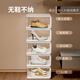 Sailoto Japanese brand imported shoe box shoe storage artifact side opening household hard plastic transparent drawer type 21 medium size suitable for 90 shoe type gray 10 pieces