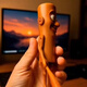 Zhiku American Mountains und Seas Tungtungsahur Holzstift Man Figur Tralalelo Hai kreativer Ornamente Tungtungtungsahur Holzstift Man