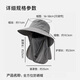 Woodpecker (TUCANO) sun protection hat, unisex sun hat, fishing hat, hiking hat, sun hat, outdoor anti-UV neck protection hat for men
