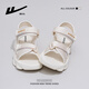 
Huili women's shoes summer new style casual sandals for women with thick sole sports beach shoes for women 1449 beige 37