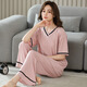 Fhhuabd neuer Stil neuer kurzärmeliger Pyjamas für Frauen in Sommerhosen losen Sommer neuer süßer dünner Stil für Outdoor-Kleidung rosa Zuixiong-6624 [kurzärmelige Hose] M [70-95jin [Jin gleich 0,5 kg]]