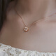 Chao Acer diamond mother-of-pearl 18K gold necklace girl birthday gift Xianmeng XQK32206523 about 40cm plus tail chain