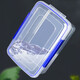 CLCEY fresh-keeping box rectangular transparent plastic box kitchen refrigerator large sealed storage box storage box commercial use transparent double buckle [23 liters] thickened and enlarged