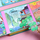Magnetic puzzle classic Tang poetry level 1 educational toy for children aged 3 to 6 years old, left and right brain development for young children, cultivating manual and brain skills, focusing on memory training jigsaw puzzle toy