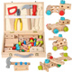 Niedliche Home Kinder -Reparaturwerkzeugkasten Spielzeug simulierte Schrauben und Nüsse versammelten frühen Bildungsgebäude 3 Jungen 2 Geschenke Brandneue Toolbox + Elefant Beats und Spiele