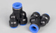 Zhuocheng pneumatic trachea plastic tee joint PY10