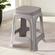 Anafor plastic stool household small bench shoe changing stool baby dining chair learning chair back chair HK5178 gray