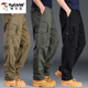 Pantalones de trabajo resistentes al ropa de pájaros carpinteros y pantalones de trabajo para el algodón para hombres Pantalones deportivos al aire libre Pantalones de trabajo de múltiples bolsillos Pantalones de protección del trabajo de trabajo oscuro [resistente al desgaste de algodón puro] XL 150 ~ 170Jin [Jin iguala 0.5 kg]