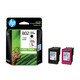 HP (HP) CARTRIDGES D'INK 802 d'origine pour HP Desktop 1050/2050/1010/1000/2000/1510 802 (noir + couleur) Double emballage / (environ 120 + 100 pages)