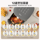 
Midea air fryer large visual window, classic knob for household use, steamed, roasted and frying, multi-functional practical, large capacity 5.3L metal cavity KZE538J5