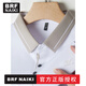 
BRF NAIKI high-end heavy summer mulberry silk short-sleeved T-shirt for men middle-aged daddy wear markless top loose large size T-shirt Official brand #16821 Gray M 165