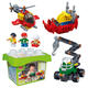
Zhouge Bangbao Variety Engineering Vehicle Screwdriver Excavator Crane Large Particle Plug Lego Building Block Children's Toys 9721 Aircraft 17 Particle Plug 1 Doll