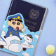 护照保护套卡通  韩国flyingwhales卡通小新PVC透明旅行护照夹机 小白小新护照保护套