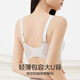 Modal traceless underwear for women, small breasts gathered in summer, thin style, no steel rings, side breasts, anti-sagging, cold and ice silk bra, champagne white, lifting, cool and comfortable, M Recommended 32ABC/34AB90-105Jin[Jin equals 0.5 kg]