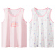 Catman children's vest girls summer thin 100% cotton vest baby girl casual t-shirt medium and large children's base layer