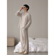 Residentes estadounidenses 2025 Nuevo pijama masculino en primavera y otoño Moda de manga larga