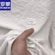 Romon (Romon) 2025 Neues T-Shirt für Männer im Sommer leichter Luxus, vielseitiger runder Hals Cooler, hochwertiger trendiger halbärmeliger Eisseide-Hemd 1105 Weiße leichte Luxus-Textur XL 125-145jin [Jin entspricht 0,5 kg]