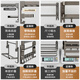 You Gugui gray bathroom storage rack without punching space aluminum bath towel rack bathroom toilet towel rack kitchen and bathroom pendant set, fine decoration seven-piece set [subsidy discount price]
