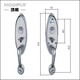 
XMSJ Hongli Lock stainless steel door C-level lock core Tiandi lock large door anti-theft door lock large handle hand holder lock body 9928 handle without lock core lock body left inside with key