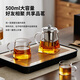 YIHUTEA glass teapot thickened high temperature resistant household stainless steel gallbladder teapot scented tea heatable teapot tea set 304 stainless steel liner teapot 500ml