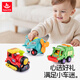 Huile Toys Professional Team Toy Car Garbage Truck Baby Engineering Vehicle Car Boy Children's Toy 1-3 Years Old Birthday Gift