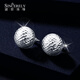 Shengshi Qiyuan platinum earrings pt950 genuine platinum ear hook earrings ear buckle platinum earrings pine cone earrings for women 5.9-6.2g (pair)