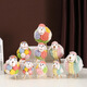 Bunte Schafverzierungen Wohnzimmer Licht Luxus TV -Schrank Weinschrank Cartoon Liebe Schaf Puppe Internet Promi Kinderzimmer Dekoration Farbball Schaf Trompete 6*6*11 cm