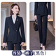 Zi Mei Qiao Professional Suit Suit for Women 2025 Autumn and Winter Fashion Temperament Hotel Front Desk Manager Formal Jewelry Store Work Clothes Blue Suit XL (Recommended 115-125 Jin Jin equals 0.5 kg)