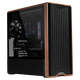 LIANLI L217 mid-tower desktop gaming case, black, comes standard with 5 fans/supports EATX motherboard/supports back-plugging/dual switches