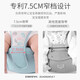JCZS德国品牌婴儿腰凳背带抱娃神器多功能前后两用外出抱娃腰凳神器 清新绿-四季款(不卡脖)