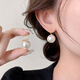 Yican Shijia Zhengyuan Imitation Pearl Earrings for Women, Simple and High-end Earrings 2025 New Hot Style and Versatile Earrings Zhengyuan Pearl Earrings-14mm