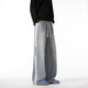 
Black box white American three-bar straight jeans men's spring and summer new loose trendy brand washing wide-leg pants casual trousers WKXS-K1047 black 3XL