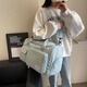 Travel bag women's handbag large capacity light portable to be delivered storage short-distance swimming fitness packaging clothes duffel bag rice white