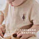 Babylove baby short-sleeved jumpsuit summer thin clothes colorful cotton jacquard breathable rompers newborn baby summer clothes