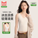 
Catman ice silk traceless women's suspender vest [cool feeling and light transmission] Summer short navel exposed inner 1 white 1 skin L