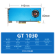 Tarjeta Songrui Dao Dual HDMI Tarjeta gráfica Half-Height 4K Tarjeta gráfica independiente Nuevo chasis pequeño Control industrial GTX1060/1650/1050ti/1030/730/RX55 Tarjeta de gráficos de computadora todo en uno 2 Pantalla GT1030 2G 2HDMI 4X Control industrial Cuchillo Card