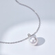 Luxury Pearl 18K Gold Akoya Seawater Pearl Pendant Women's Fashion Light Luxury Pearl Necklace 8.0MM-8.5MM