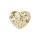 OeinOEIN 18K plain gold crushed ice fish scale engraved flashing love double-sided pendant sweet age-reducing fresh necklace pendant light gold in stock