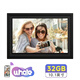 Marco de fotos electrónico inteligente IPS HD de 10 pulgadas, álbum de fotos, aplicación móvil wifi, transmisión remota de fotos y reproducción de vídeo, memoria negra de 32G de 10 pulgadas