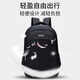 Mochila de doble capacidad mochila en la escuela de secundaria bolsas de la escuela de secundaria mochila hombres bolsas de cercanías de viajes casuales computadora de viaje mochila negra [versión reforzada] etiqueta roja